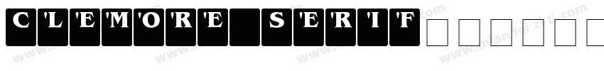 Clemore Serif字体转换
